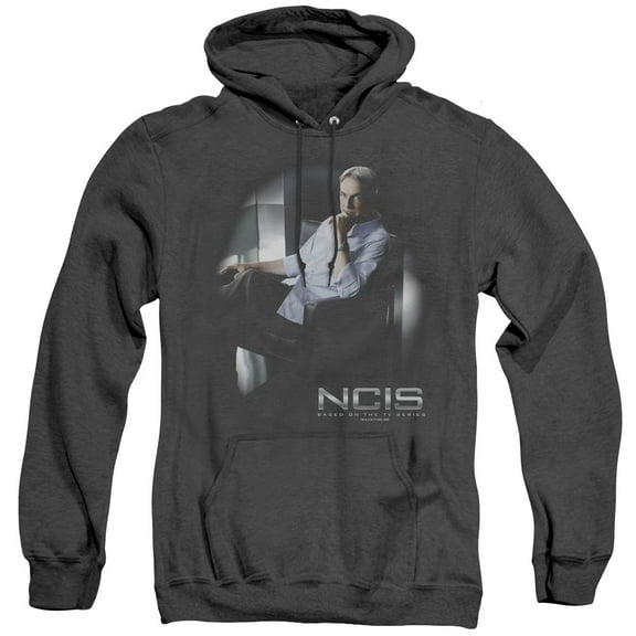 Ncis Gibbs Ponders Adult Heather Hoodie Sweatshirt Black