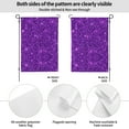 thumbnail image 2 of Wukai Purple Glitter Garden Flags Double Sided Welcome Garden Yard House Flags Outside Outdoor House (Only Flag), 2 of 8