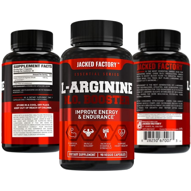 Jacked Factory Suplemento Premium L-Arginine (Nitrosigine®) - L-arginina premium (Nitrosigine®)