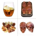 thumbnail image 6 of Smad four holes Ice Cube Trays 3D Skull Food-Grade Silicone Mold Maker Whiskey Cocktails Easy-Release BPA Free for Party, 6 of 6