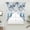 Sea Blue, variant on Blue Gnomes Christmas Swag Curtains for Kitchen/Bedroom/Living Room, Xmas Ball Gifts Botanical Snowflake Scalloped Curtains 63 Inch Long, Window Swag Topper Curtains Valances 2 Panels Set 36"x63"