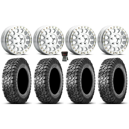 Method 401-R Beadlock 15 Wheels Raw 32 Predator Tires Polaris RZR Turbo R & Pro R Ranger 1500 Xpedition