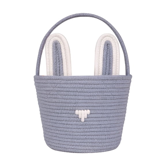 BESTSKY Easter Baskets for Adults Bunny Ears Easter Bunny Basket Easter Buckets for Kids With Ear,Easter Egg Basket Bags Easter Gifts for Girls Baby Kids Children