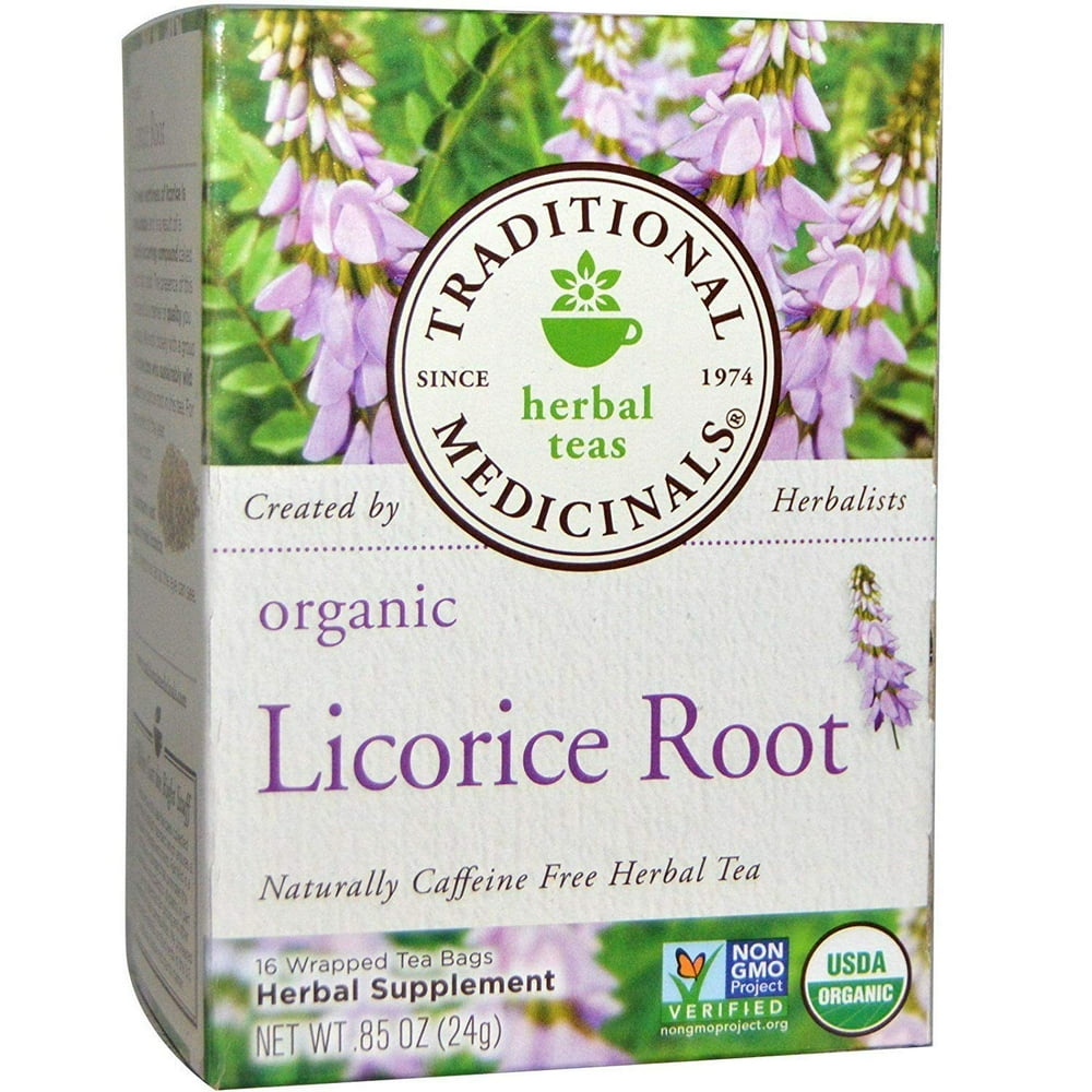 Traditional Medicinals Tea Licorice Root Herbal, 16 ct