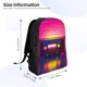 thumbnail image 4 of Fotbe Neon Cassette Tape Mochila de Viaje para Laptop, Mochila Ejecutiva Delgada y Resistente 15.6", 4 of 8