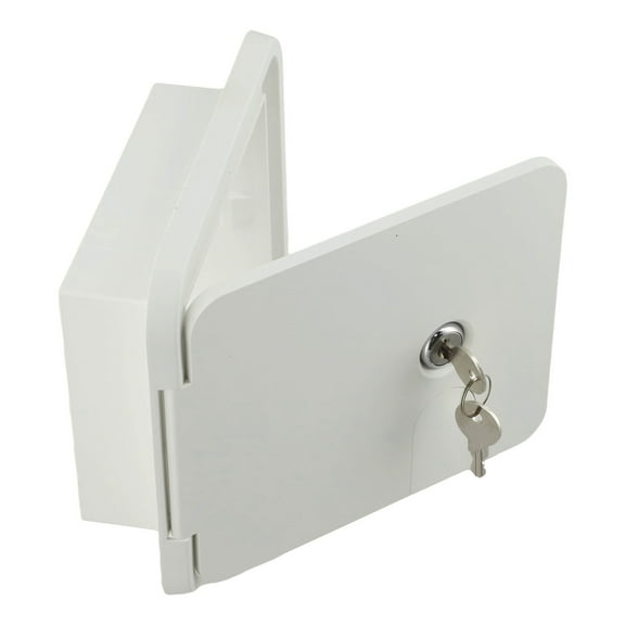 RV Camper Trailer Motorhome Power Cord Hatch Electrical Access Door White Fangkenuo