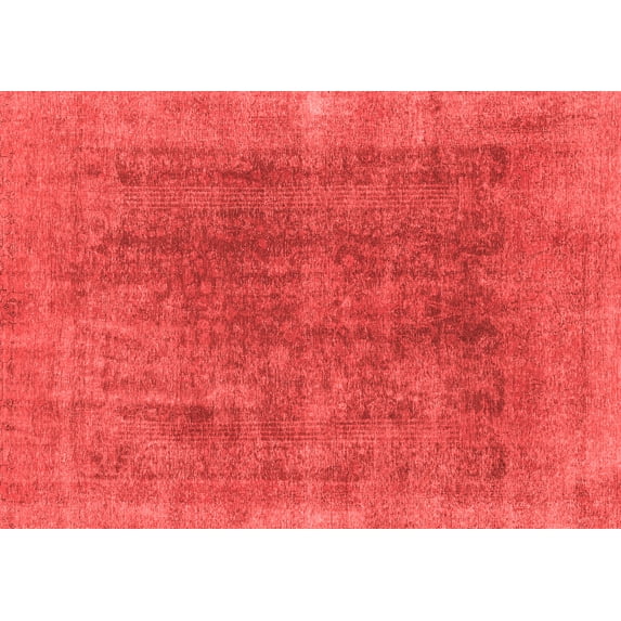 Ahgly Company Machine Washable Indoor Rectangle Abstract Red Modern Area Rugs, 8' x 12'