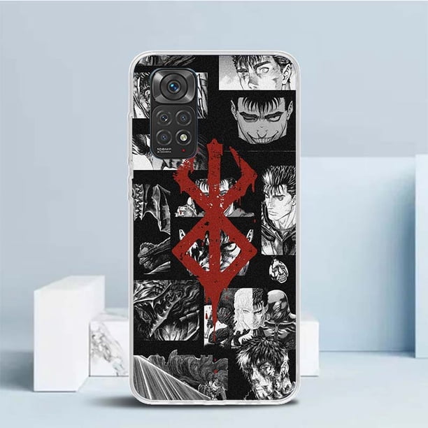 Funda suave de Anime Berserk Guts para Xiaomi Redmi Note 12, 11S, 11T, 11E, 10S, 10 Pro, funda de teléfono con estampado 11, 9S, 9T, 8, 8T, 7, 6, 5 Plus Fivean unisex