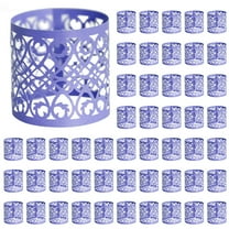 Dienrx Clearance Hollow Napkin Buckle Towel Paper, 50Pcs Disposable Napkin Rings Cut Foil Paper Napkin Rings Self Adhesive Set of 50 for Table Settings Decoration Dinner Parties Weddings