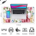 thumbnail image 5 of Long Mouse Pads for Desk,Pioneer Flower Floral Print Pattern Desk Mats on Top Of Desks, Desk Mouse Pad Extra Large with 3mm Non-Slip Base and Stitched Edge for Gaming,Office,Work,Home 31.5"x15.7", 5 of 6