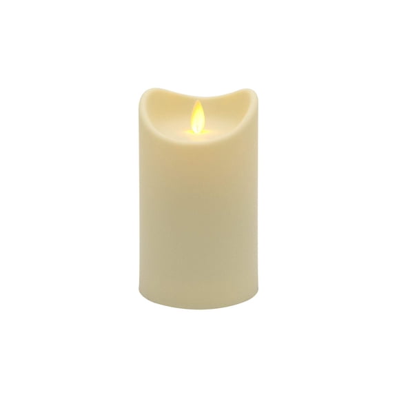 Battery-Operated Pillar Candle with Flickering Flame