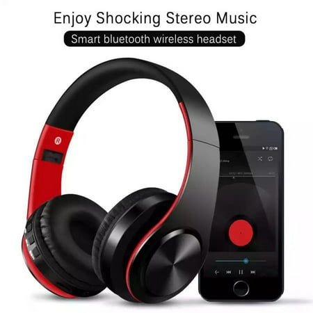 Bluetooth Headphones Over Ear Wireless Noise Cancelling Headphones Foldable Stereo Earphones Super Bass Headset Black - image 3 of 8