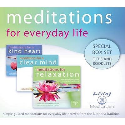 Meditate Cd Meditations for Everyday Life Box Set: Meditations for Relaxation a Clear Mind and a Kind Heart (Living Meditation) (Audio CD) ()