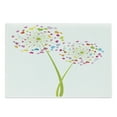 thumbnail image 1 of Floral Cutting Board, Spring Dandelion Flower with Heart Shaped Colorful Petals Romance Valentines Design, Decorative Tempered Glass Cutting and Serving Board, Large Size, Multicolor, by Ambesonne, 1 of 1