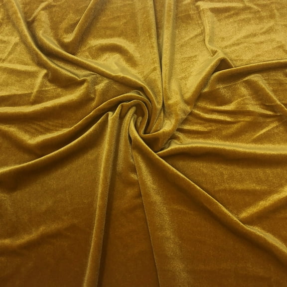 Gold Stretch Velvet Solid