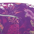 thumbnail image 3 of Garden Art Pouf Cover with Zipper, Wedding Themed Exotic Tropical Flowers and Leaves Summer, Soft Decorative Fabric Unstuffed Case, 30" W X 17.3" L, Violet Magenta, by Ambesonne, 3 of 5