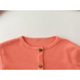 thumbnail image 2 of Vedolay Tops for Boy Ruffle Button Padded Winter Long Sleeve Jackets Outwear with Pockets,Orange 18-24 Months, 2 of 5