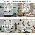 thumbnail image 5 of Cartoon Bee Kitchen Window Curtains, Swag Curtains Valance for Bedroom Living Room Bathroom, Country Vintage Branches Greyish Wooden Grain Rod Pocket Window Curtain Block Drapes 2 Panels 36"x63", 5 of 5