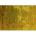 thumbnail image 1 of Ahgly Company Machine Washable Indoor Rectangle Oriental Yellow Industrial Area Rugs, 8' x 12', 1 of 4
