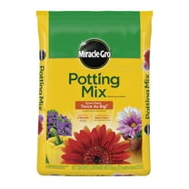 Miracle-Gro Potting Mix, For Indoor or Outdoor Potted Plants, Flowers, Shrubs, 25 qt.
