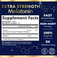 thumbnail image 3 of Melatonin 10 mg Fast Dissolve, Melatonin Supplements for Restful Sleep, Natural Sleep Support Supplement for Adults, Extra Strength Strawberry-Flavored Tablets, Sugar Free, 120 Tablets, 120 Day Supply, 3 of 11