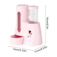 thumbnail image 3 of Automatic Hamster Feeder Waterer, Integrated Pet Dispenser With Removable Structure, for Cage Mounting, Pink, 3 of 6