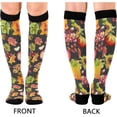 thumbnail image 2 of Coolnut Thanksgiving Pumpkin Compression Socks for Men & Women 1 Pack, Knee High Stockings for Running, Sport, Hiking & Travel, 2 of 6