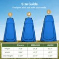 thumbnail image 2 of Pop Up Camping Shower Tent Blue Spacious: 6'3" H, 47.2" W Portable Changing Dressing Room, 2 of 8