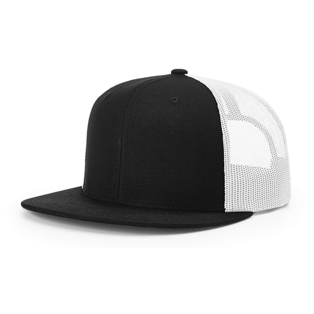 Gorra de béisbol Richardson 511 Flatbill Trucker Negro/Blanco