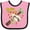 Pink and Black, variant on Inktastic My Nana Loves Me Boys or Girls Baby Bib
