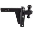 thumbnail image 4 of Bulletproof Hitches Trailer Hitch Ball Mount HD206 For 2 Inch Receiver; Lockable Lock Sold Separate; 22 000 Pound Gross Trailer Weight; Adjustable 6 Inch Drop/6 Inch Rise; Non Swivel; Non-Extendable, 4 of 11
