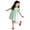 Z05 Mint Green, variant on Gubotare Party Dress for Girls Dress for Girls Cute Girls Ruffle Sleeve Princess Party Outfit Clothes (Purple,Size 8-9 Years)