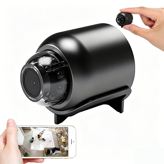 Wireless Camera Hidden Cameras, Mini Nanny Cam Smart Home, Small Indoor Outdoor Camera with Remote View, Compatible with Android and iOS, Baby, Pet Monitor, Car Guard