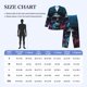 thumbnail image 4 of Balery Punk Style Blue Haired Skull Pijama para Hombre de Dos Piezas con Manga Larga, Conjunto de Dormir y Descanso Suave con Bolsillos-XX-Large, 4 of 7