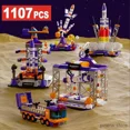 thumbnail image 2 of Blocks 1107Pcs Aviation Ship Spaceport Model Space Shuttle Rocket Launch Center Construction Building Blocks Spaceship Kids Bricks Toys, 2 of 6