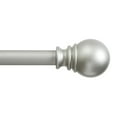 thumbnail image 1 of Mainstays 30-84” Adjustable Decorative Curtain Rod, 1” Diameter, Silver, 1 of 8