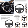 thumbnail image 4 of HUIACONG Cow Patterned Automotive Interior Accessories, with Car Seatbelt Cover Car Center Console Cushion, Compatible with All Car Types Vehicle, 4 of 8