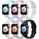 thumbnail image 1 of Paquete de 6 correas deportivas compatibles con Apple Watch Band 38 mm, 40 mm, 41 mm, 42 mm, 44 mm, 45 mm, 49 mm, correa de silicona suave impermeable compatible con iWatch Apple Watch Series 9 Ultra, 1 of 4