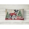 thumbnail image 3 of Carolines Treasures DAC1374PW1216 16 x 12 in. Unisex Schnauzer Christmas Fabric Decorative Pillow, 3 of 4