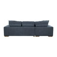 thumbnail image 4 of Lexicon Raife 2-Piece Chenille Sectional with Left Chaise in Blue, 4 of 5