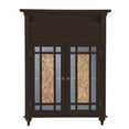 thumbnail image 6 of Teamson Home Wooden Bathroom Floor Accent Cabinet Glass Doors Espresso ELG-534, 6 of 6