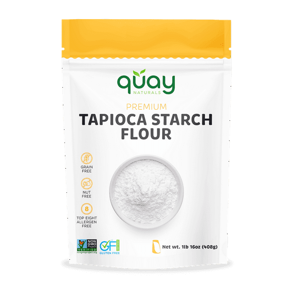 Tapioca Starch Flour - Gluten Free, Non-GMO Tapioca Flour - Made from 100% Yuca Root - Wheat Flour Substitute & Alternative - All Purpose Thickening Agent for Sauces & Gravies - 1 Pound