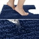 thumbnail image 3 of Alfombra de baño Yimobra en forma de U, lavable, 61 x 51 cm, color azul marino, 3 of 7