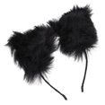 thumbnail image 2 of Diadema con orejas de gato Jadeshay Diseño aerodinámico peludo artificial, 2 of 8