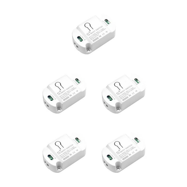 Seitruly WiFi Smart Switch Wireless WiFi Timer Teléfono Control remoto Smart Home Automation Modules 5piezas