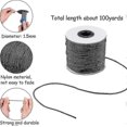 thumbnail image 2 of 2025 1.5mm/100 Yards Black Nylon Braided Lift Shade Cord Blind Cord Replacement String For Windows Roman Shade Rollers Repair Gardening Plant Beading, 2 of 5