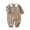 Khaki, variant on mgoYE Cute Baby Boy Clothes Infant Boy Waffle Funny Duck Stripes Romper Embroidery Jumpsuit 3-18Months Size 6-9 Months