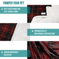 thumbnail image 5 of PetAmi Dog Blanket for Bed, XL Pet Blanket Large Dogs, Fleece Furniture Couch Cover Protector Sofa Car Crate Kennel, Soft Sherpa Cat Throw Plush Reversible Washable, Twin 60x80 Plaid Red, 5 of 7