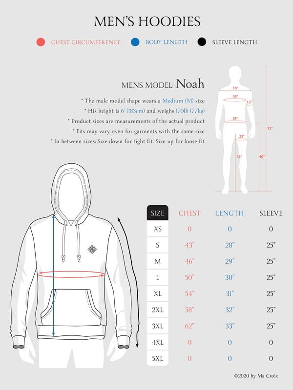 Ma Croix Mens Pullover Hoodie Ultra Soft Fleece Lined Cotton Hooded Sweatshirt With Lycra Ribbing For Performance
