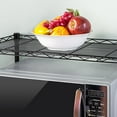 thumbnail image 4 of 4 Tier Steel Shelf Shelving Unit Metal Organizer Wire Rack Home Kitchen Garage Storage Shelf Height Adjustable,22"Lx12"Wx42"H Black, 4 of 11